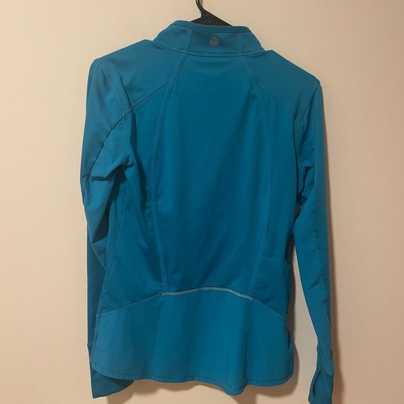 Athleta 1/2 Zip Running Top Turquoise Women's XS, fits like S - Picture 8 of 10